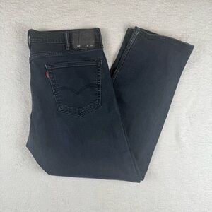 Y2K Levi's 505 Jeans Mens 38x30 Dark Navy Denim Stretch Streetwear Straight Leg